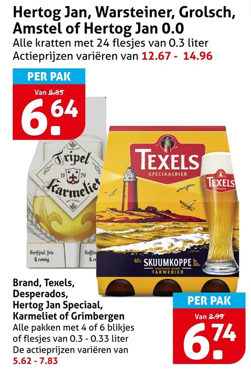 Aanbieding: Hertog Jan, Warsteiner, Grolsch, Amstel of Hertog Jan 0.0