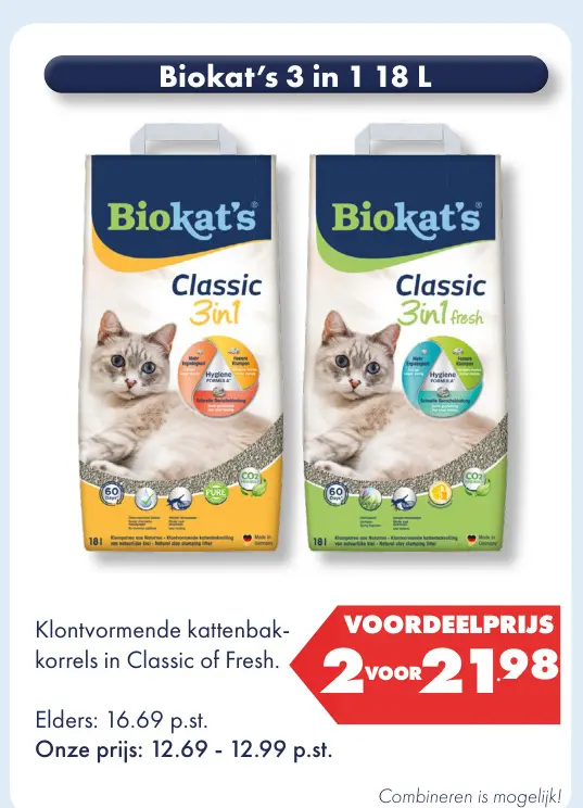Aanbieding: Biokat's 3 in 1