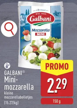 Promotie: Mini-mozzarella