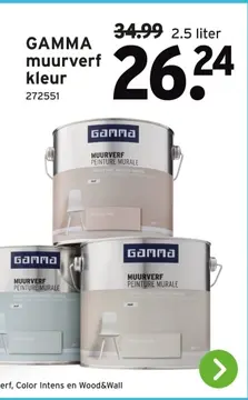 Aanbieding: GAMMA muurverf kleur