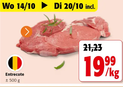 Promotie: Entrecote