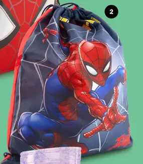 Aanbieding: Spider-Man gymtas blauw rood 1,6 liter