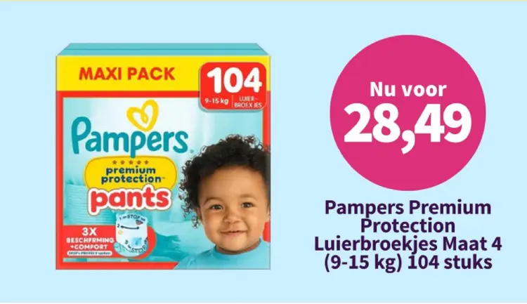 Promotie: Pampers Premium Protection Luierbroekjes Maat