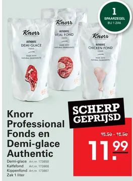 Aanbieding: Knorr Professional Fonds en Demi-glace Authen