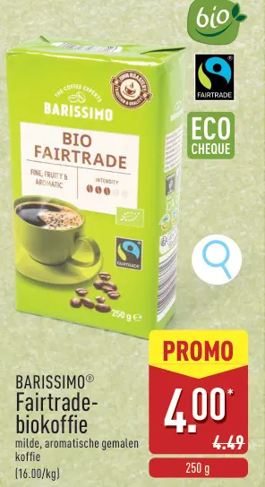 Promotie: Fairtrade-biokoffie