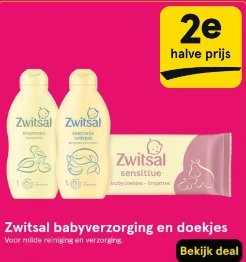 Aanbieding: Zwitsal babyverzorging en doekjes