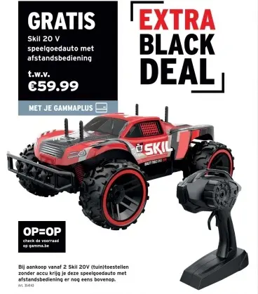 Aanbieding: speelgoedauto met afstandsbediening