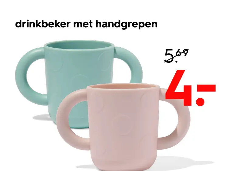 Promotie: drinkbeker met handgrepen