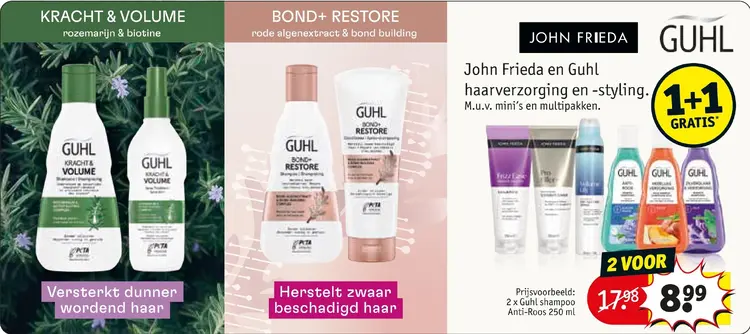 Promotie: Haarverzorging en -styling