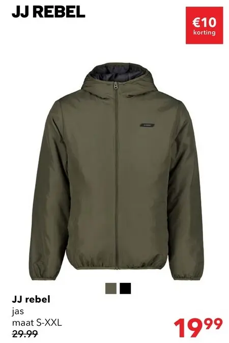 Aanbieding: JJ REBEL heren jas groen
