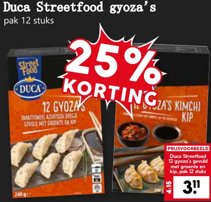 Aanbieding: Streetfood gyoza's