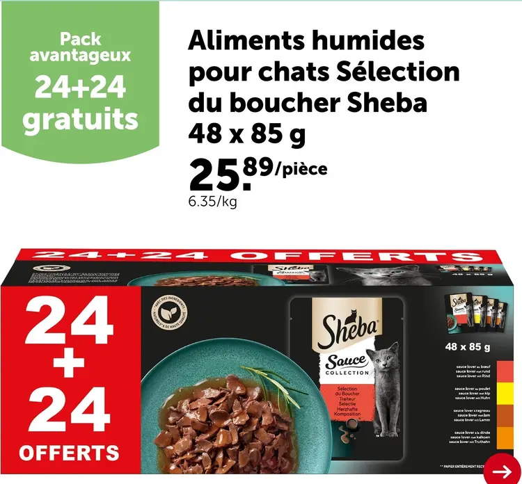 Offre: Aliments humides pour chats Sélection du boucher