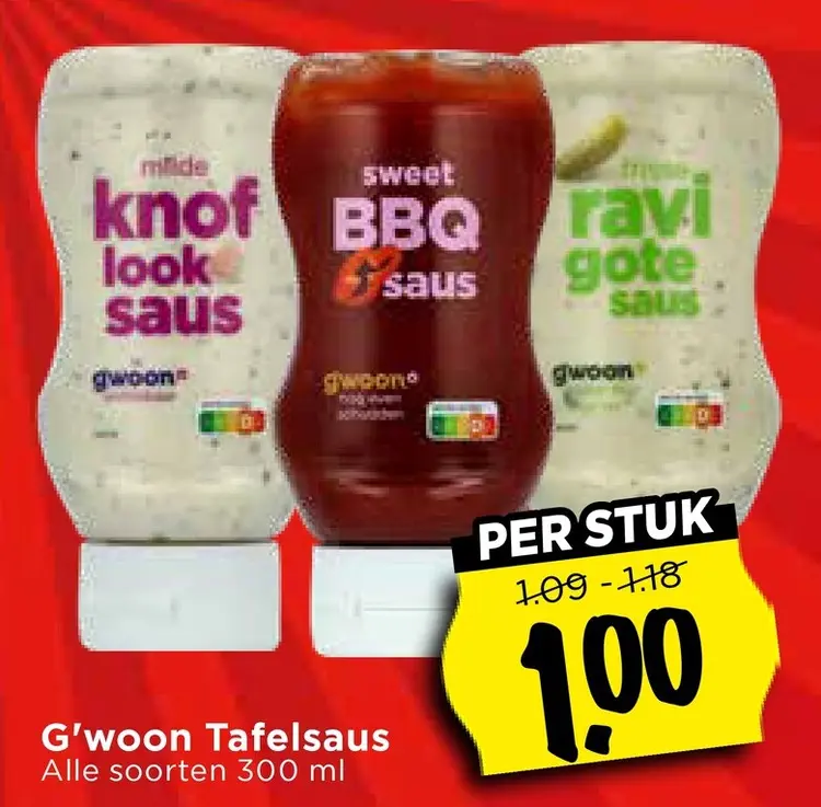 Aanbieding: Tafelsaus