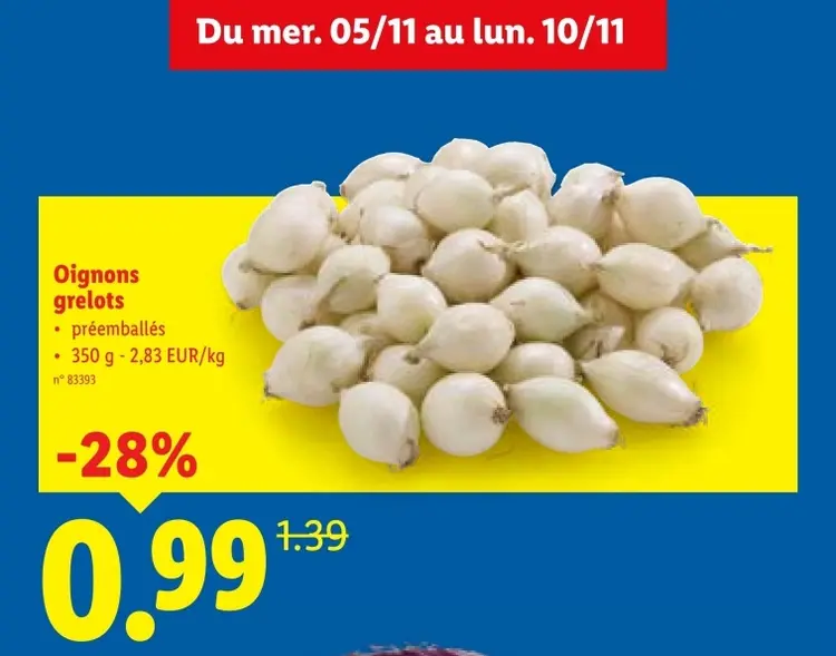 Offre: Oignons grelots