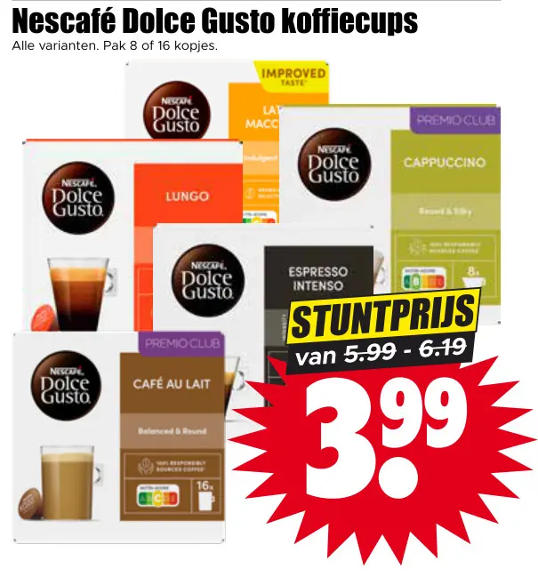 Aanbieding: Dolce Gusto koffiecups
