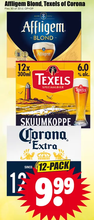 Aanbieding: Affligem Blond, Texels of Corona
