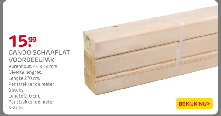 Aanbieding: Cando schaaflat voordeelpak