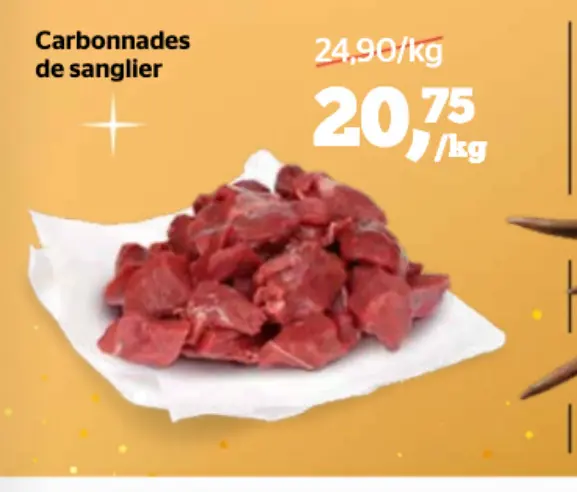 Offre: Carbonnades de sanglier