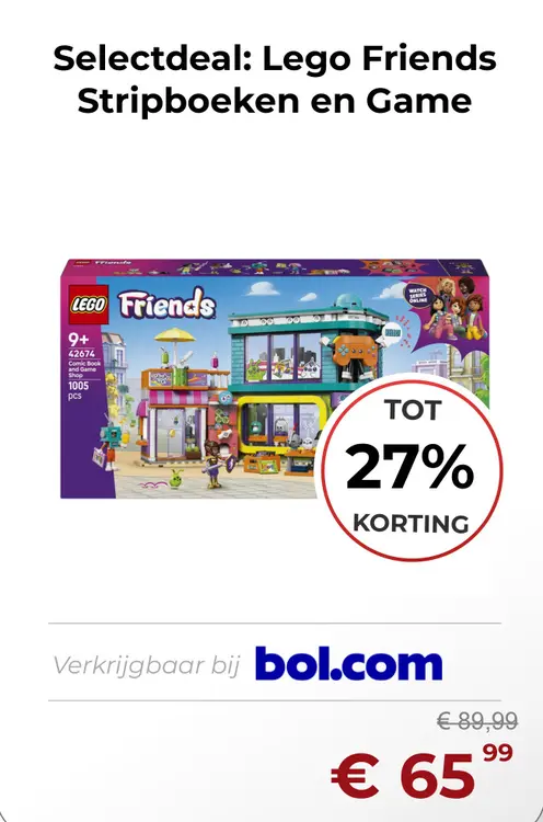 Aanbieding: Lego Friends Stripboeken en Game