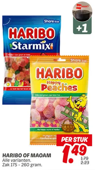 Aanbieding: Haribo of Maoam alle varianten