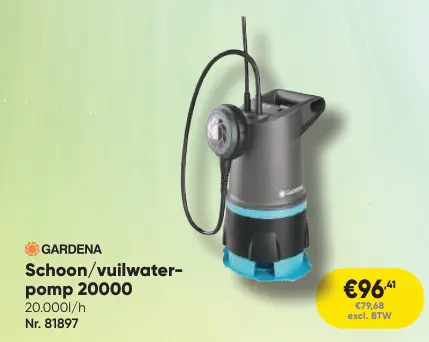 Promotie: Schoon/vuilwater-pomp 20000