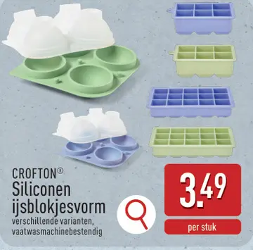 Aanbieding: CROFTON® Siliconen ijsblokjesvorm