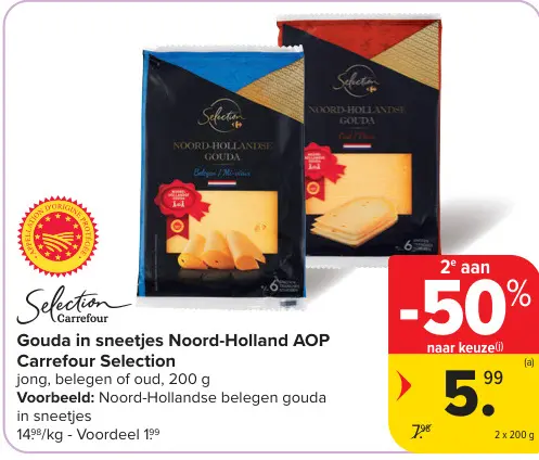 Promotie: Gouda in sneetjes Noord-Holland AOP