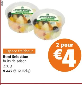 Offre: Boni Selection fruits de saison
