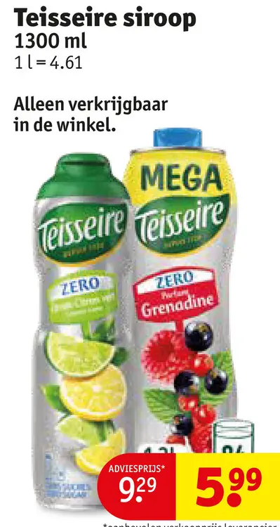 Promotie: Teisseire siroop