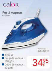 Offre: Fer à vapeur