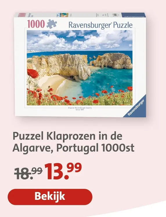 Aanbieding: Puzzel Klaprozen in de Algarve, Portugal