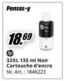 Offre: 32XL 135ml Noir cartouche