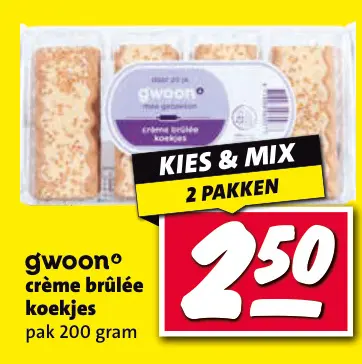 Aanbieding: Crème brûlée koekjes