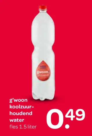 Aanbieding: Koolzuurhoudend water