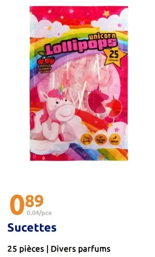Offre: Sucettes