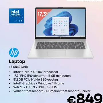 Aanbieding: HP Laptop 17-CN4003NB