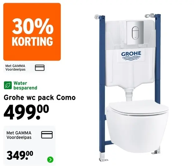 Aanbieding: Grohe wc pack Como