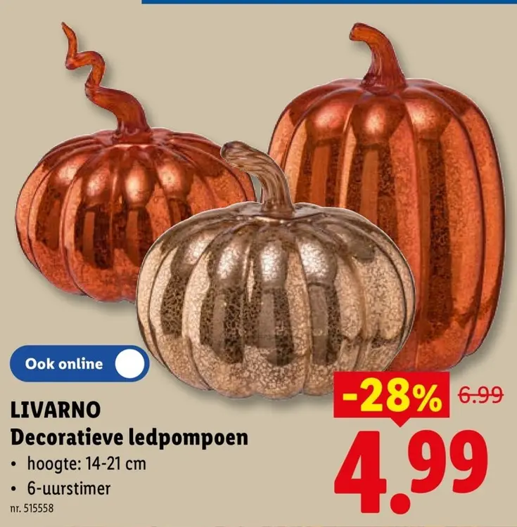 Promotie: LIVARNO Decoratieve ledpompoen