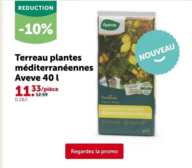 Offre: Terreau plantes méditerranéennes