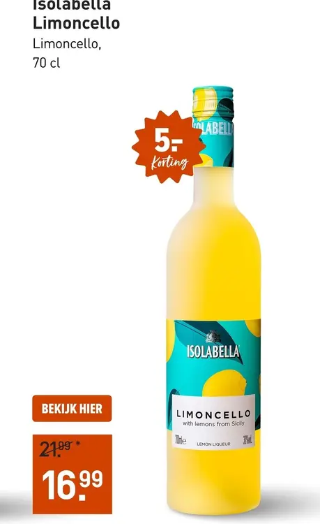 Aanbieding: Isolabella Limoncello