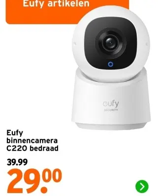 Aanbieding: Binnencamera C220 bedraad