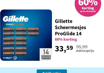 Aanbieding: Gillette Scheermesjes ProGlide