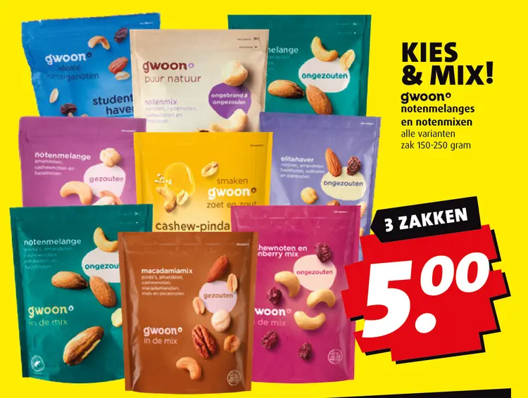 Aanbieding: notenmelanges en notenmixen