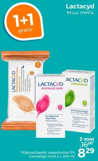 Aanbieding: Lactacyd Wasemulsie Gevoelige Huid