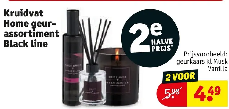 Aanbieding: Kruidvat Home geurassortiment Black line
