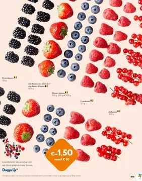 Aanbieding: Braambessen, Aardbeien, Blauwe bessen, Frambozen, Aalbessen