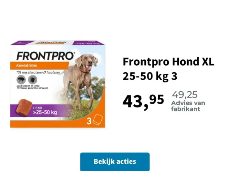Promotie: Frontpro Hond XL