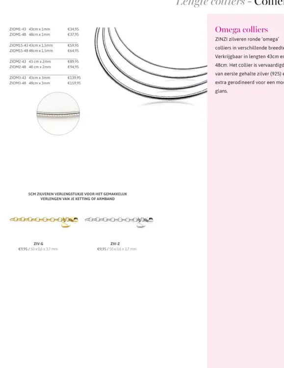 Aanbieding: Omega colliers