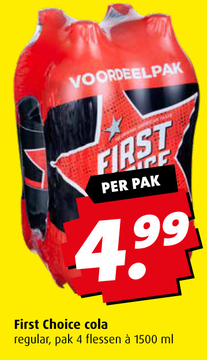 Aanbieding: First Choice cola