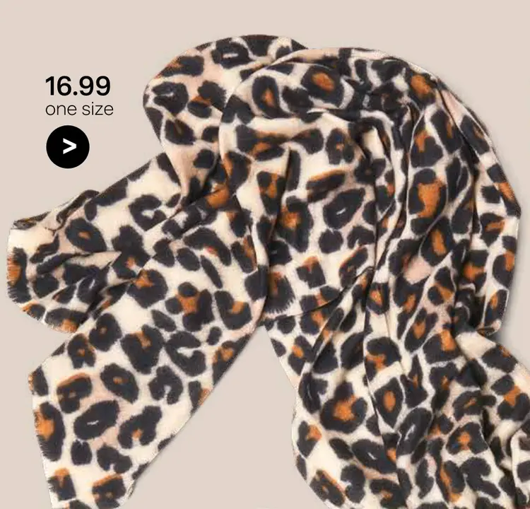 Aanbieding: Leopard print sjaal